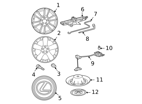 Tire Pressure Monitor Components for 2007 Lexus RX350 #0