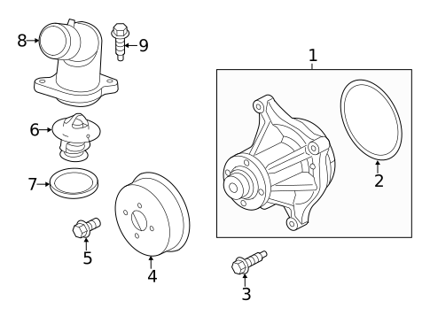 Thermostat & Housing for 2010 Ford F-150 #0