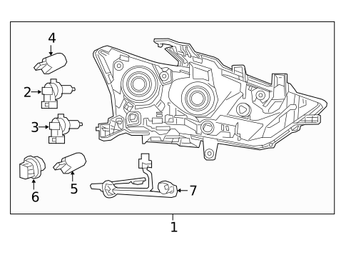 Headlamp Components for 2017 Nissan Maxima #0