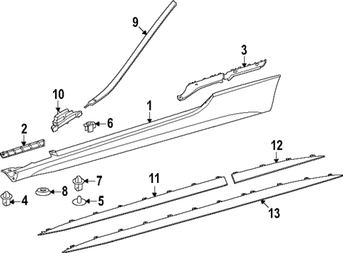 Exterior Trim - Pillars for 2024 Mercedes-Benz CLE300 #0