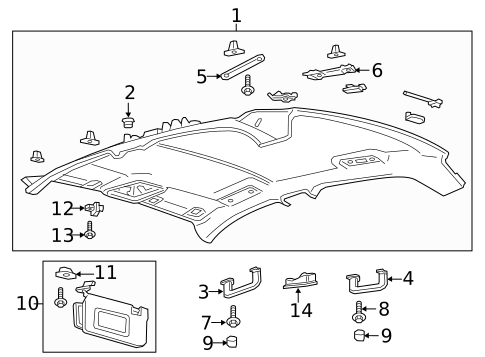 Interior Trim - Roof for 2017 Lincoln Continental #0