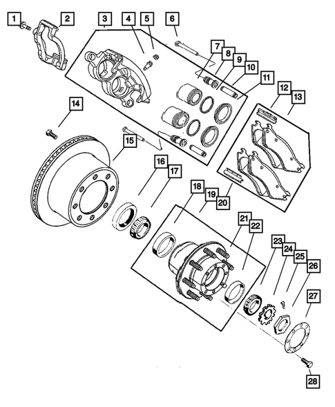 Rear Brakes for 2007 Dodge Ram 3500 #0