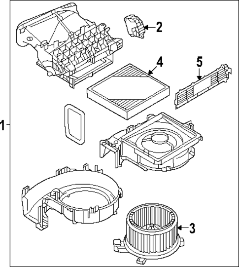 Blower Motor & Fan for 2025 Mitsubishi Outlander PHEV #0