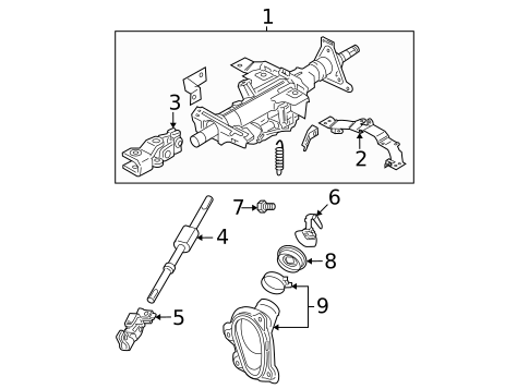 Steering Column Assembly for 2006 INFINITI G35 #1