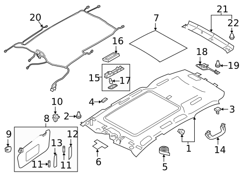 Interior Trim - Roof for 2023 Subaru Ascent #1