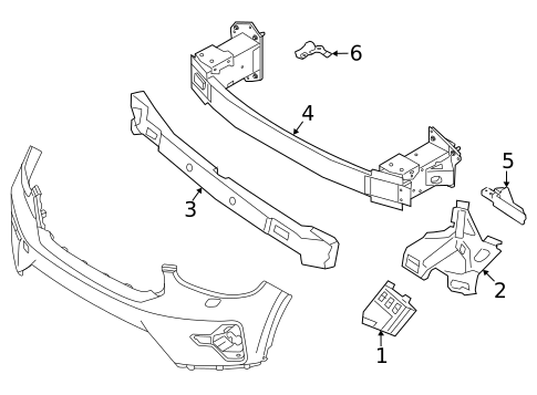 Bumper & Components - Front for 2026 Volvo EC40 #2