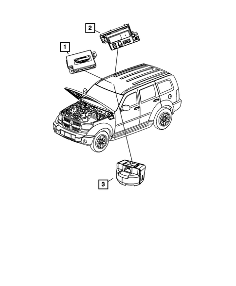 Keys, Modules and Engine Controllers for 2010 Jeep Liberty #3