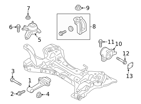 Engine & Trans Mounting for 2012 Hyundai Sonata #1
