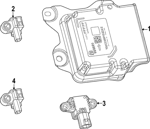 Air Bag Components for 2024 Jeep Grand Cherokee #1