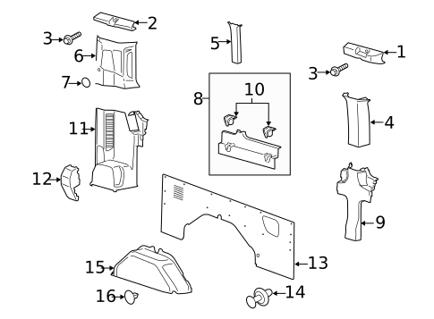 Interior Trim - Side Panel for 2021 Ford Transit-150 #4