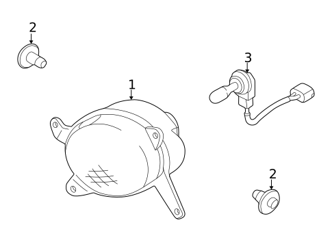Fog Lamps for 2003 Kia Spectra #0