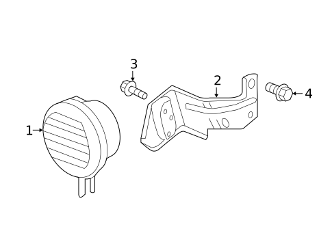 Horn for 2019 Honda Clarity #1