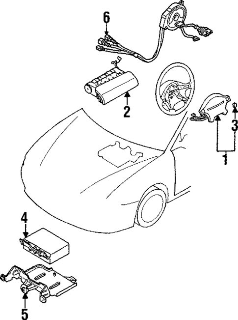 Switches for 1996 Mazda Protege #2
