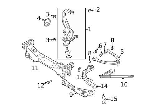 Suspension Components for 2013 INFINITI FX37 #10