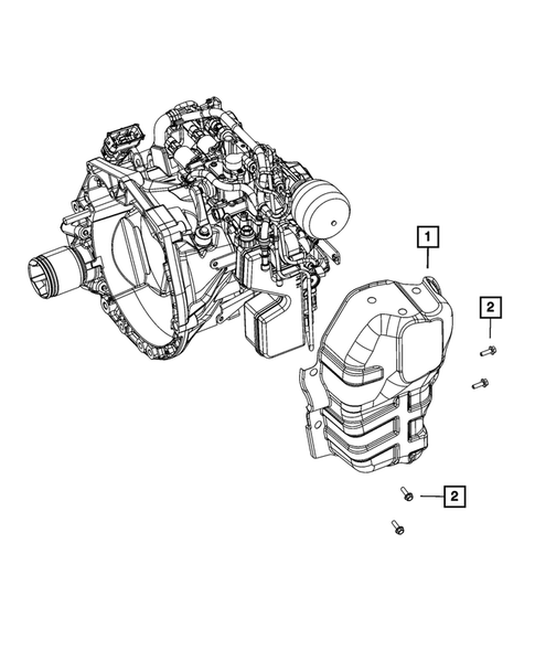 Mounting and Skid Plate for 2012 Fiat 500 #2