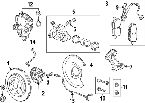 Brake Components for 2025 Chevrolet Equinox EV #0