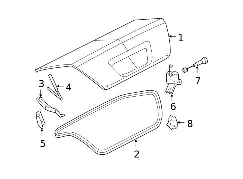 Lid & Components for 2007 Ford Five Hundred #0