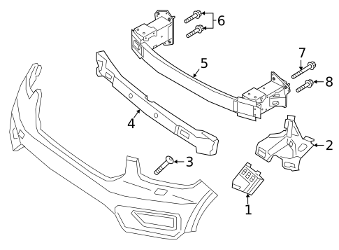 Bumper & Components - Front for 2026 Volvo EC40 #3