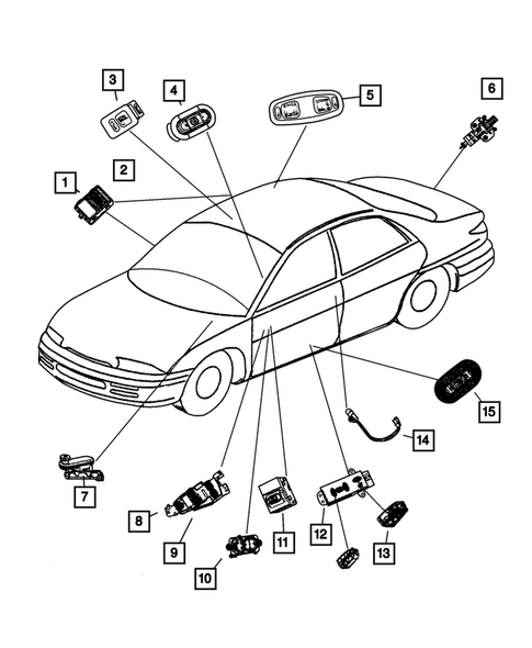 Switches for 2004 Chrysler 300M #0