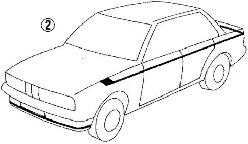 Stripe Tape for 1989 BMW 325i #3