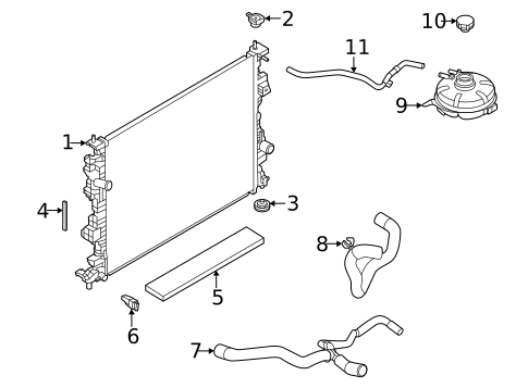 Radiator & Components for 2025 Ford Bronco Sport #0