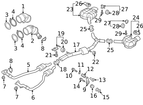 Exhaust Components for 2019 Audi RS5 Sportback #0
