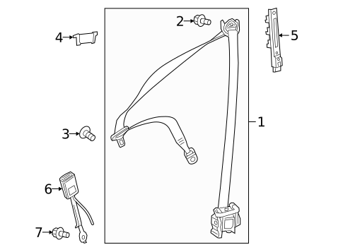 Front Seat Belts for 2021 Mercedes-Benz GLA35 AMG #2