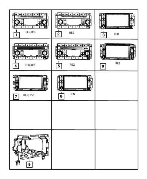 Radio, Antenna, Speakers, DVD, and Video systems for 2009 Chrysler Aspen #0