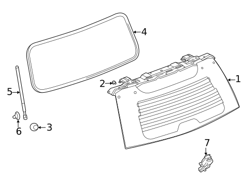 Liftgate for 2025 Cadillac Escalade #0