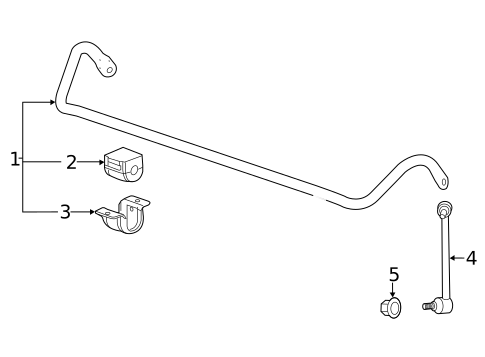 Stabilizer Bar & Components for 2017 Cadillac ATS #2