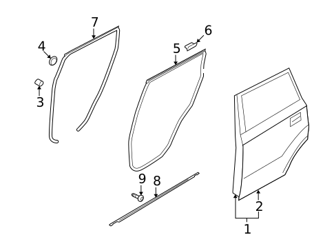 Door & Components for 2013 Kia Soul #1