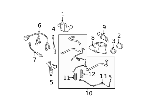 Emission Components for 2005 Subaru Outback #0