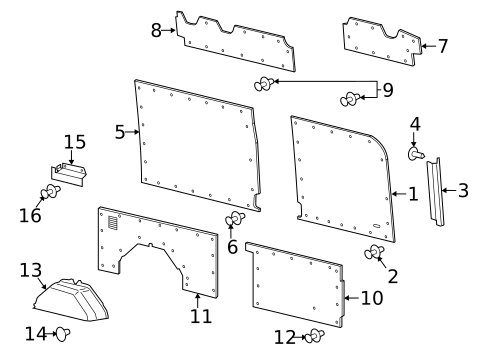 Interior Trim - Side Panel for 2021 Ford Transit-150 #11