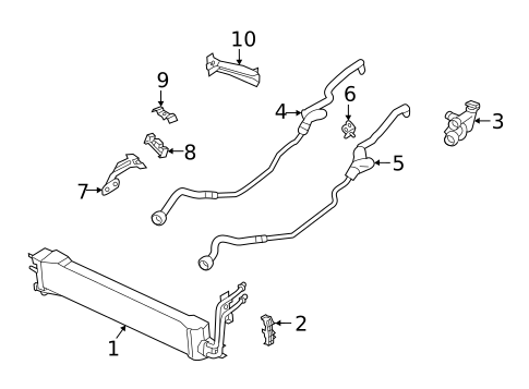 Trans Oil Cooler for 2021 BMW X6 #0