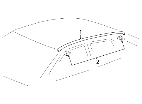 Exterior Trim - Roof for 2004 Lexus IS300 #1