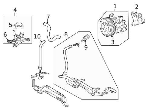 Pump & Hoses for 2007 Toyota Tundra #0