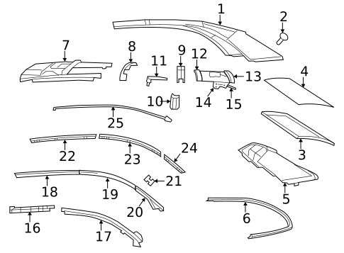 Top & Components for 2012 Chrysler 200 #0