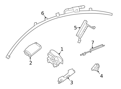 Air Bag Components for 2013 Mercedes-Benz E 350 #4