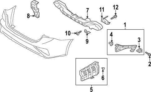 Bumper & Components - Rear for 2019 Kia Forte #1