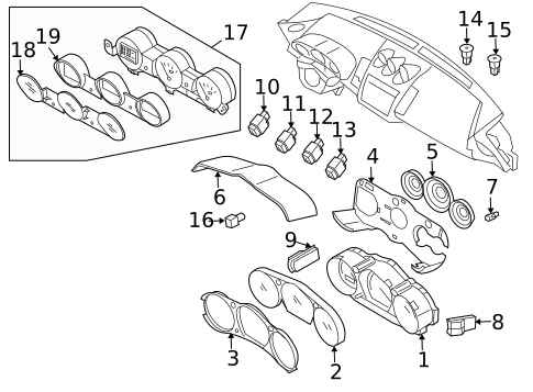 Instruments & Gauges for 2007 Nissan 350Z #1