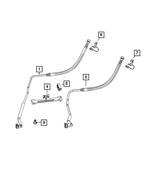 Fuel Lines and Tubes for 2021 Ram 3500 #3