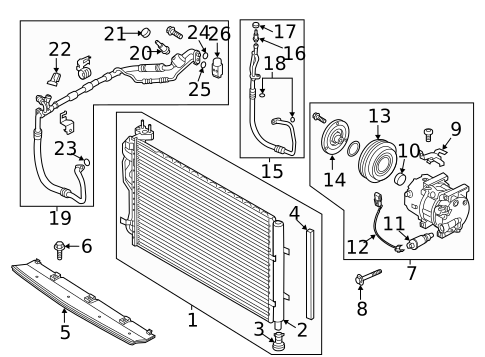 Condenser, Compressor & Lines for 2018 Kia Soul #0