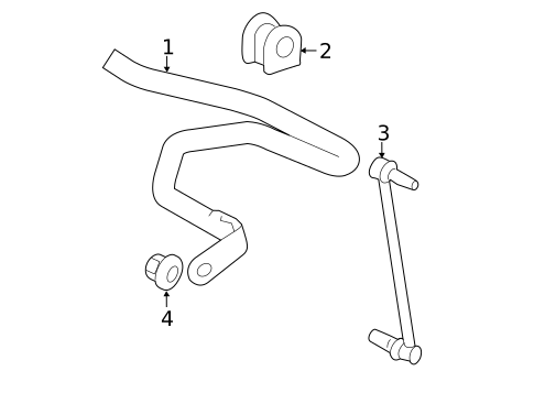 Stabilizer Bar & Components for 2016 Lexus CT200h #1