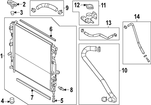 Radiator & Components for 2025 Mazda CX-90 #0