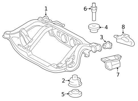 Suspension Mounting for 2012 Toyota Highlander #1