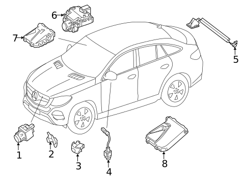 Electrical Components for 2018 Mercedes-Benz GLE550e #2