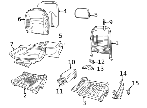 Front Seat Components for 2001 Buick Century #0