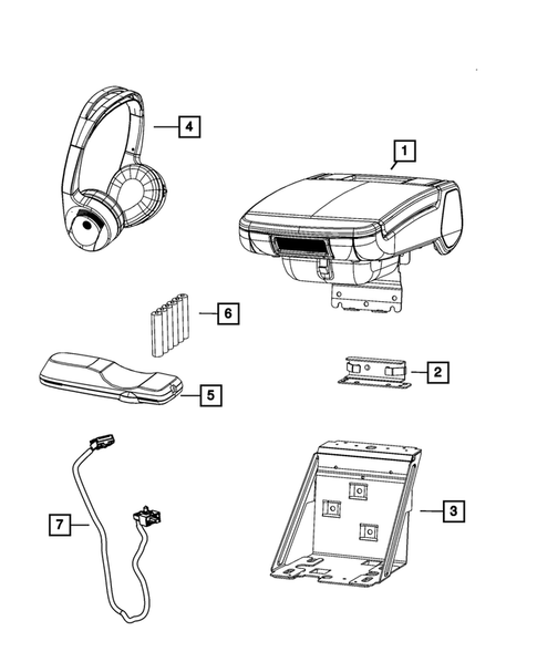 Radio, Antenna, Speakers, DVD, and Video systems for 2009 Chrysler Sebring #2