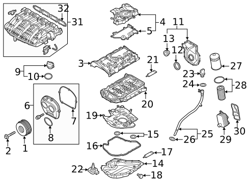 Engine Parts for 2019 Volkswagen Tiguan #14