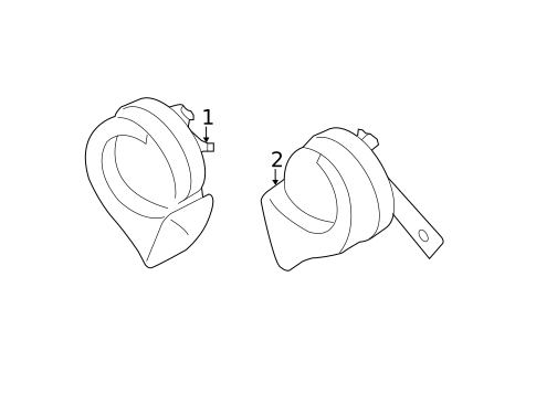 Horn for 2012 Nissan Murano #0